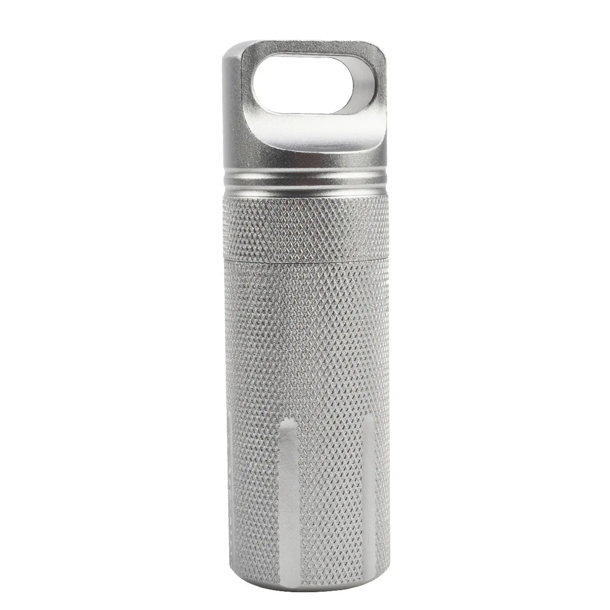 Pilulier Portable en Alliage d'Aluminium Étanche Boîte de Rangement Scellée Contenant de Voyage pour Petites Pilules Étui à Médicaments de Poche