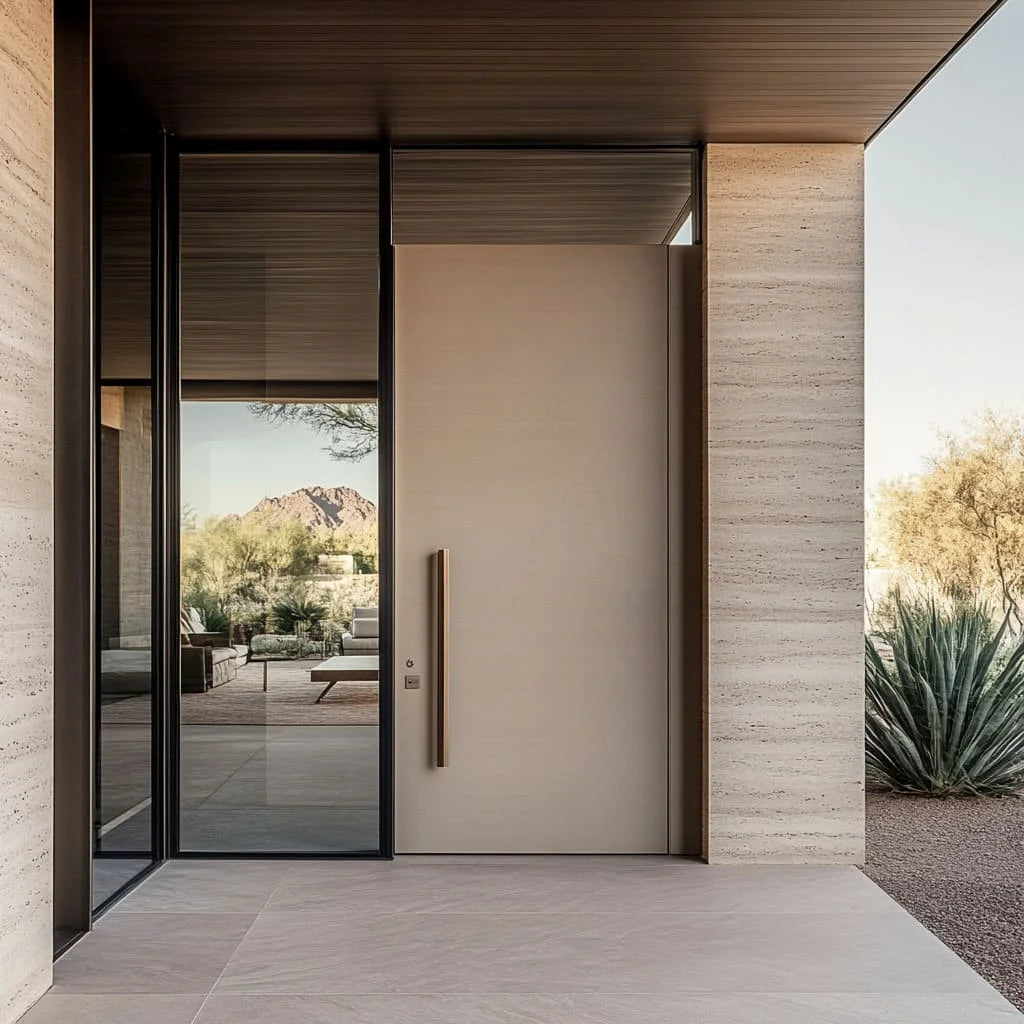 Simple Design Villa Entry Exterior Doors Hurricane Impact Revolving Doors Fire Proof Luxury Entrance Doors Residential Security