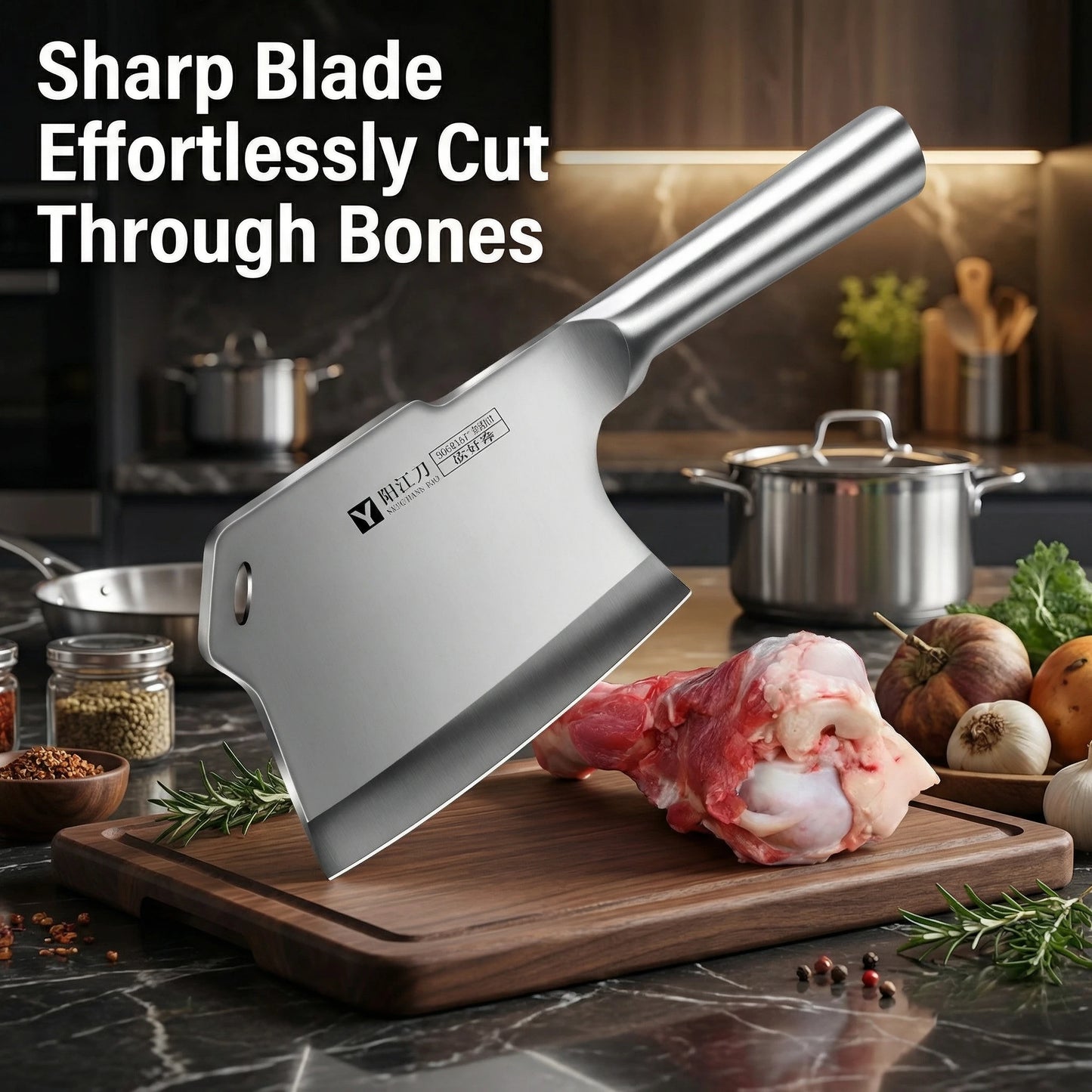 Premium Kitchen knife High Grade Thickened Bone Cleaver Knife High Carbon Stainless Steel Butcher Axe New Type Kitchen Knife