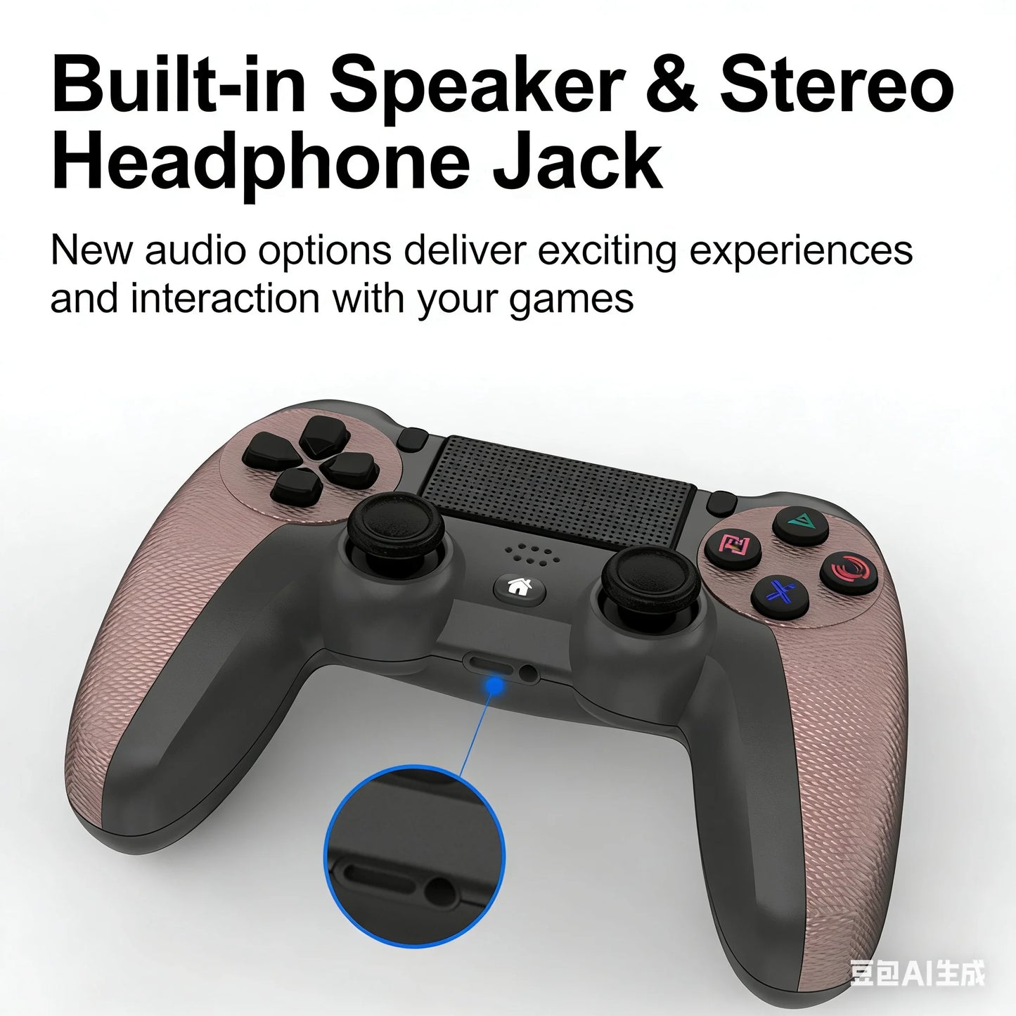 Kabelloser Controller für PS4 V2 Playstation 4 Remote Game Joystick LED-Schild Kompatibel mit PS4 Command Console