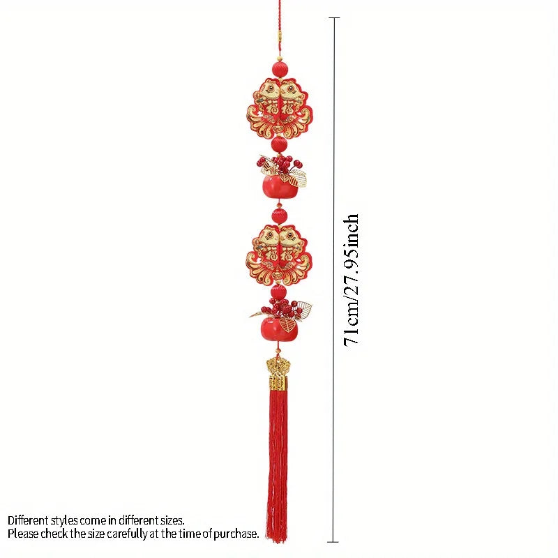 Chinesisches Neujahr 2026 Dekorationen Chinesisches Frühlingsfest Hängender Anhänger Tür Wand Ornament Traditionelle chinesische Raumdekoration