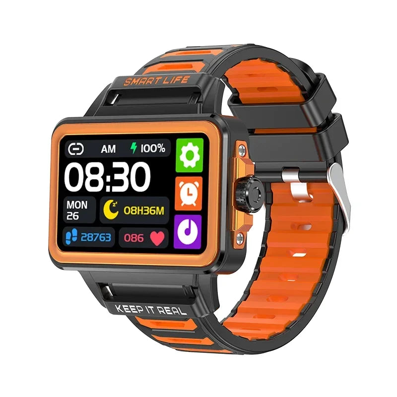 Hip-Hop-Fashion-Persönlichkeit Smartwatch 1,57 Zoll HD-Bildschirm 24h Kontinuierliche Herzfrequenz Schlafmonitor Spiel Wasserdichte Smartwatch