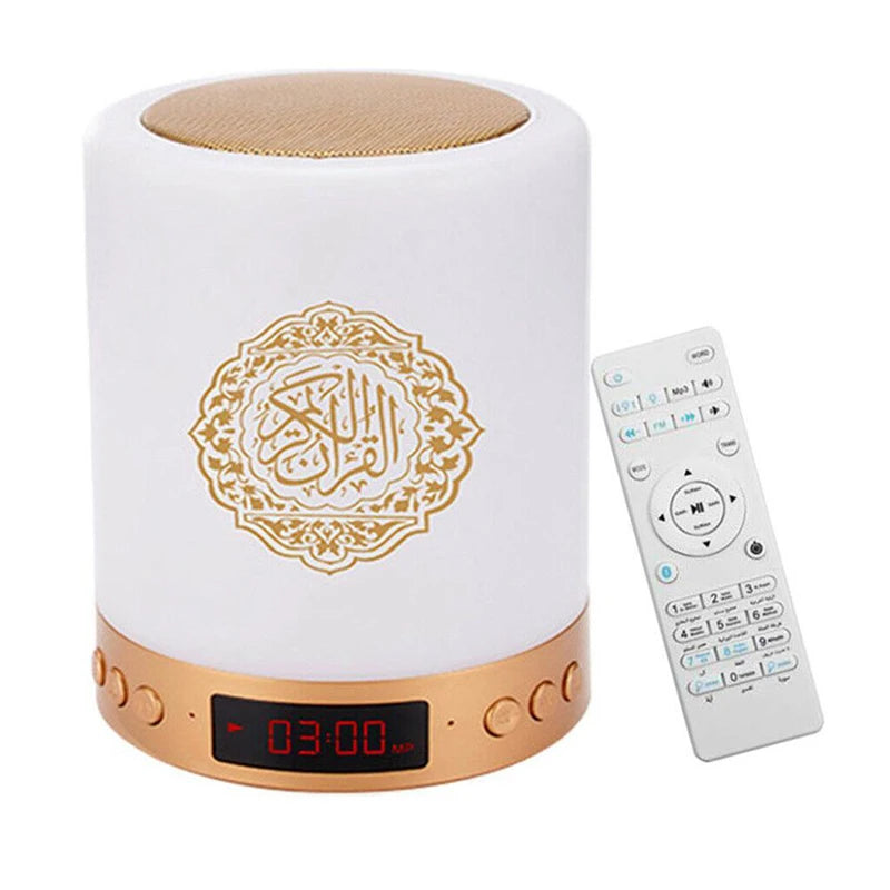 Heller Koran Azan Muslim Koran Bluetooth Lautsprecher Tragbares Nachtlicht Heilige Lampe Soundbox Musik Kabellos Caixa De Som Bocina Mp3