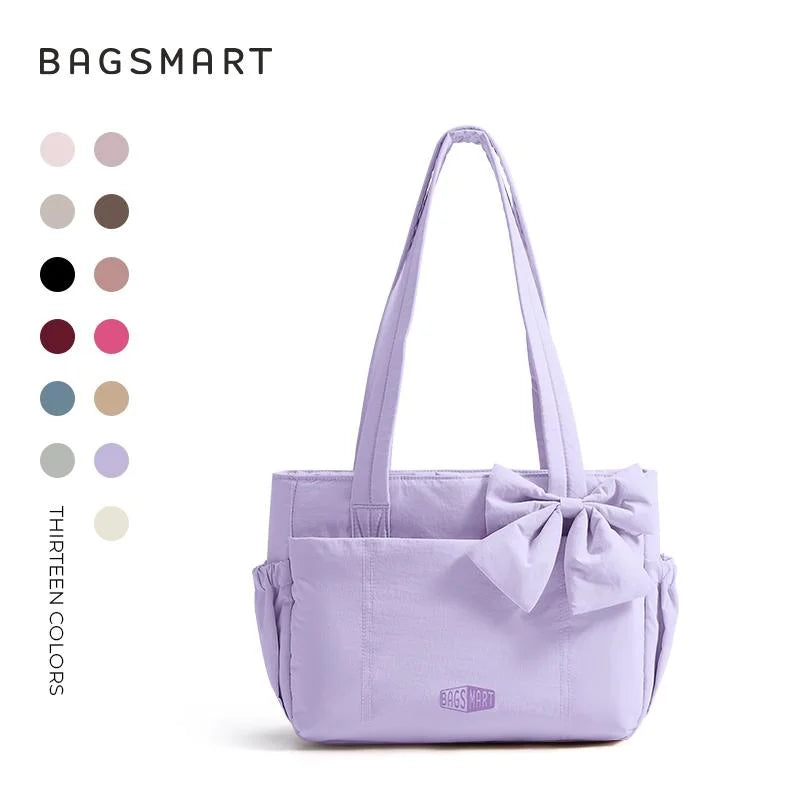 BAGSMART Vielseitige Reise-Tragetasche für Damen, Pendeltasche, mehrere Taschen, Umhängetasche, College-Schultasche, Schultertasche