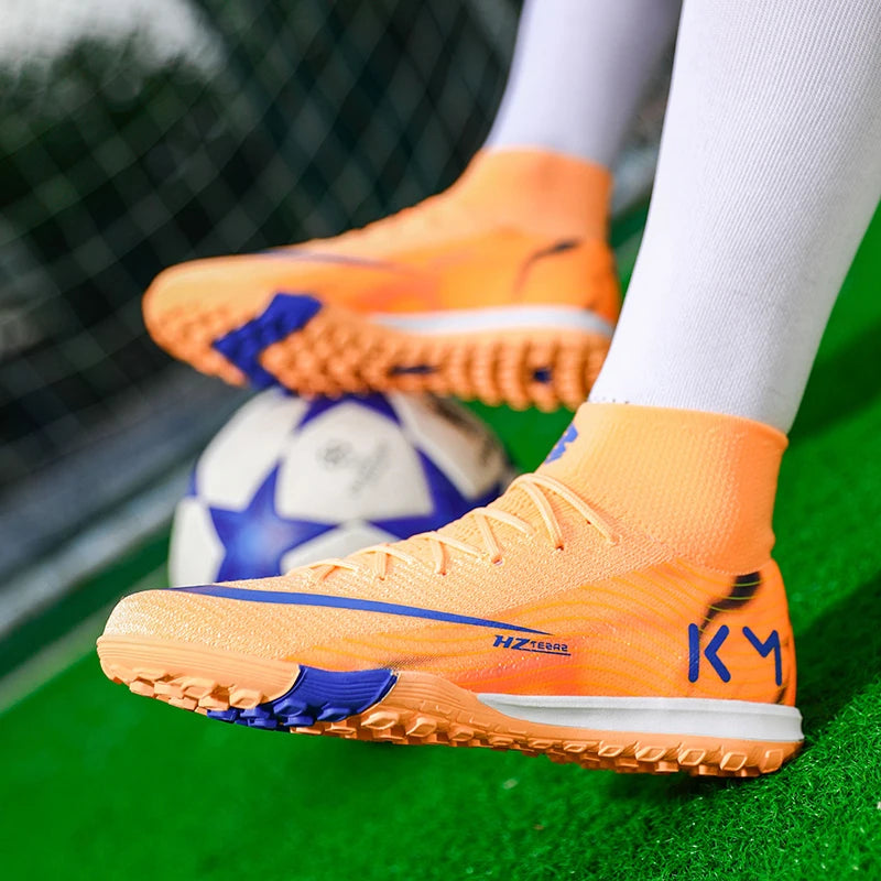Neue hochwertige Herren Fußballschuhe TF/FG Trainingsfußballschuhe Ultraleichte rutschfeste Turf-Fußballschuhe Chuteira Campo