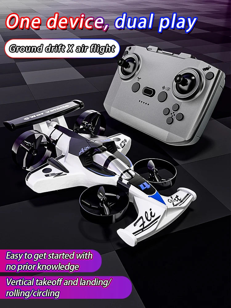 Neues ferngesteuertes Flugauto, Land- und Luft-Dual-Modus-Quadrocopter, Stunt-Drift-Auto, Weihnachtsgeschenk für Jungen