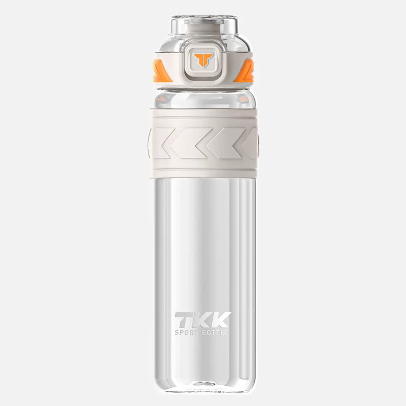 TKK 600/800/1000ml Sport-Trinkflasche Tritan BPA-frei Strohhalm Tragbar Auslaufsicher Kunststoff Trinkgeschirr Outdoor Fitness Kanne