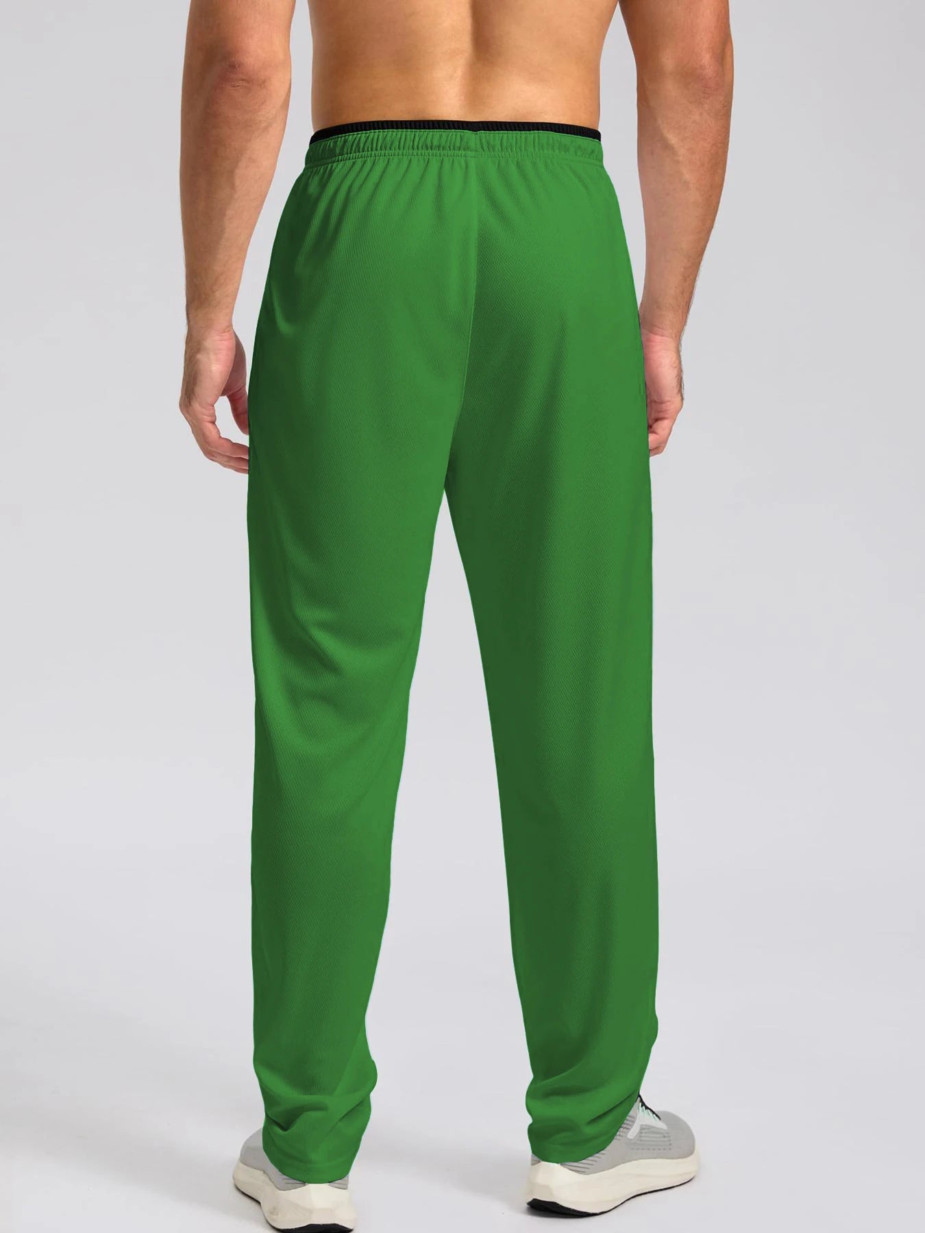 Pantalon de sport léger, respirant et à séchage rapide pour homme, avec taille élastique et poches zippées, idéal pour la gym, les loisirs, la course et la randonnée
