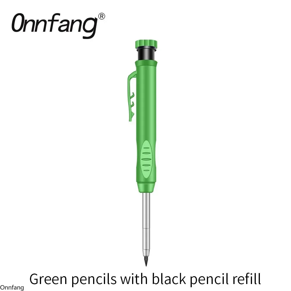 Hot 2.8mm Marking Mechanical Pencil Solid Carpenter Scriber Carpenter Scriber with Sharpener for Woodworking Drawing Stationery