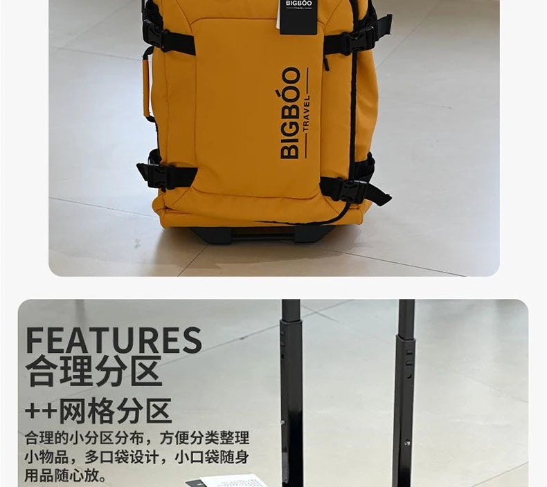 Multi-functional luggage large-capacity trolley bag directional wheel suitcase oxford handle bag 20/24/28-inch carry-on suitcase