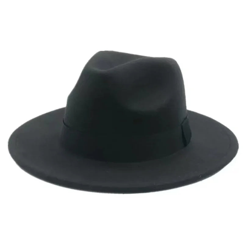 Chapeau Fedora Femme Chapeaux d'hiver pour femmes Bande de ruban Chapeau homme Large bord Classique Beige Mariage Eglise Chapeau melon Nouvelle casquette chapeau femme