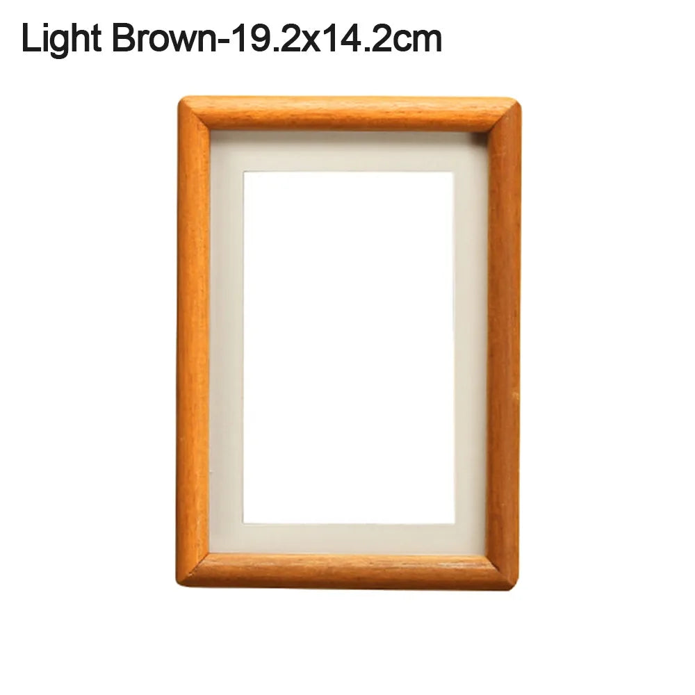 New 6/7/8 Inch Black Walnut Photo Frame Simple Handmade Mortise Tenon Photo Frame Real Wooden Picture Frame