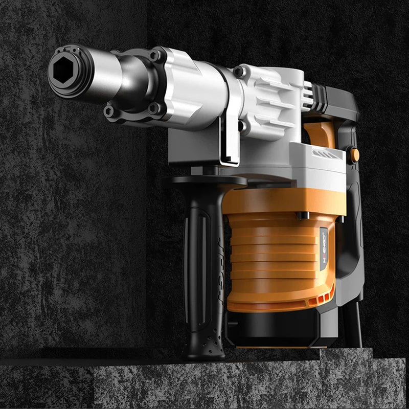 Marteau perforateur électrique 2400W multifonction – Marteau-piqueur électrique 220V – Brise-béton – Perceuse à percussion haute puissance