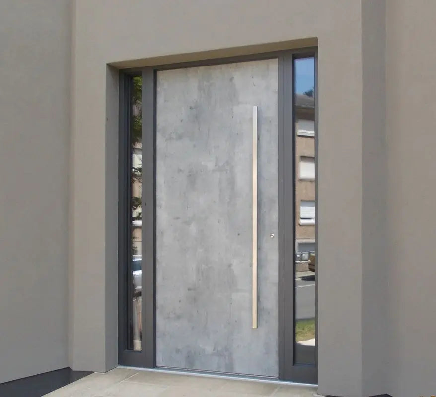 Portes Antivol pour Maison Portes de Sécurité Métalliques Vente en Gros Entrée Porte Principale à Rupture de Pont Thermique en Alliage d'Aluminium Porte Extérieure d'Entrée