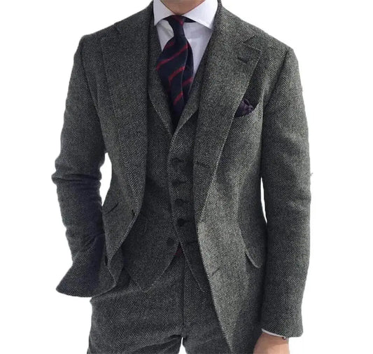 Mens Tweed Suit