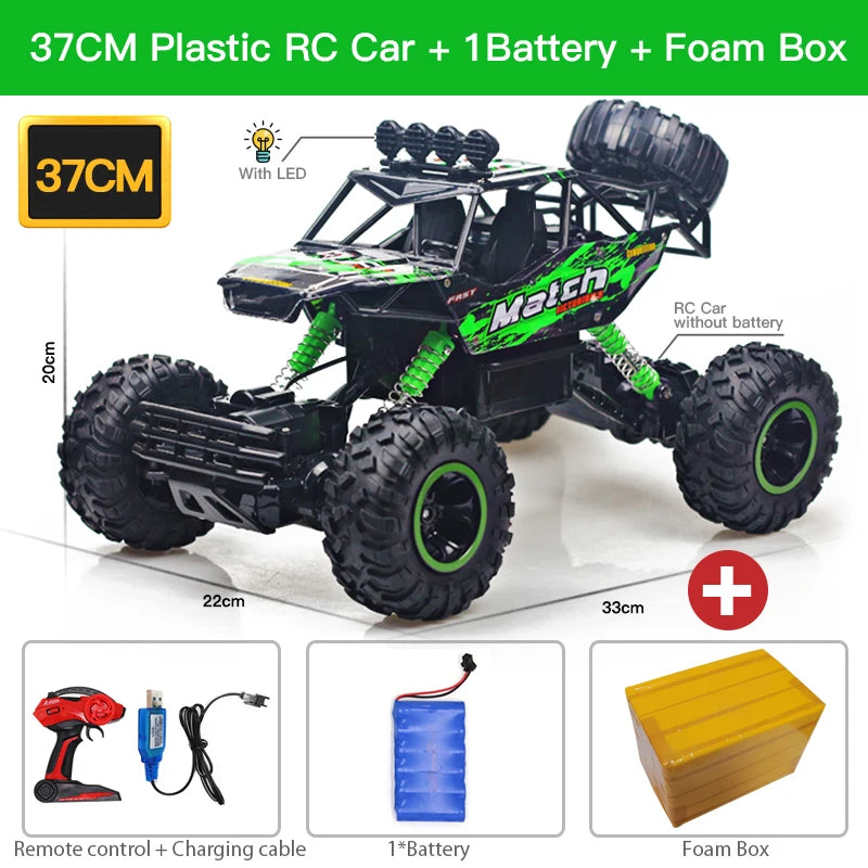 ZWN 1:12 / 1:16 4WD RC Auto mit LED-Lichtern 2.4G Funkfernsteuerung Autos Buggy Offroad-Kontroll-LKWs Jungen Spielzeug für Kinder