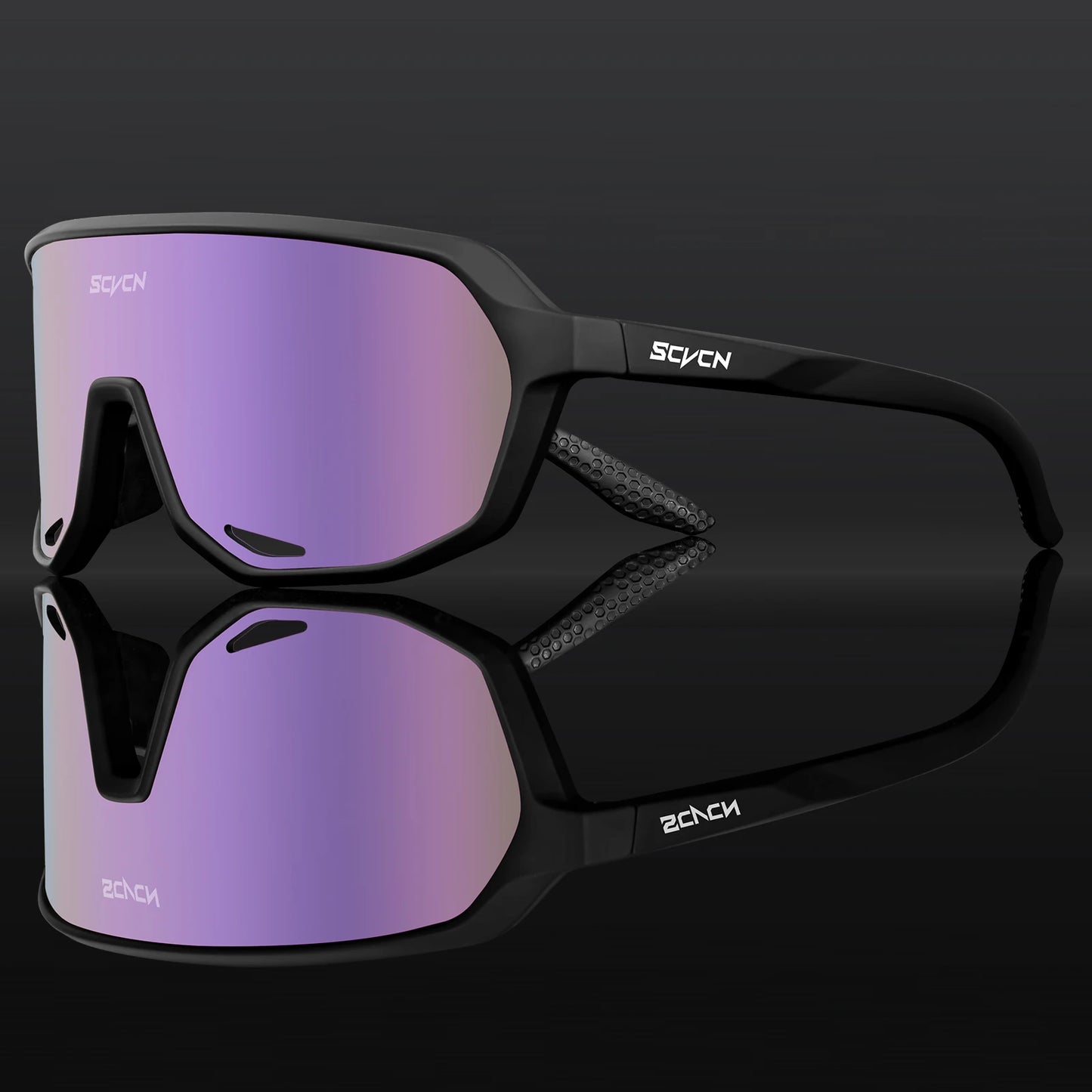 SCVCN Lunettes de soleil photochromiques d'extérieur, lunettes de cyclisme pour hommes, lunettes de vélo pour femmes, VTT, vélo de route, lunettes de cyclisme UV400