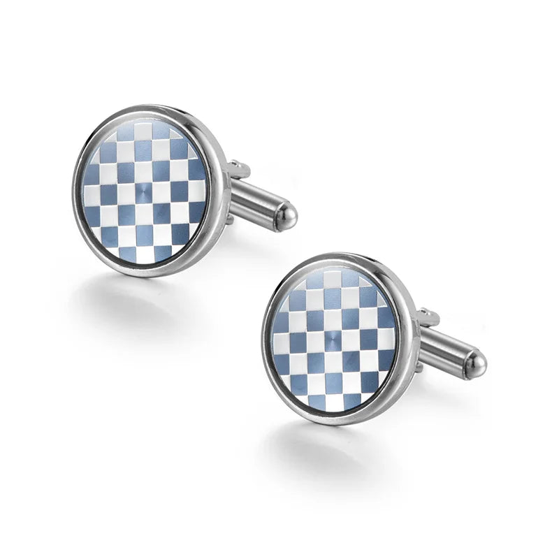 Herrenhemd Manschettenknöpfe Kupfer Manschettenknöpfe für Herren Luxus Hochzeit Gäste Geschenke Rund Quadrat Mode Schmuck Herren Manschetten Glieder Krawattenklammer