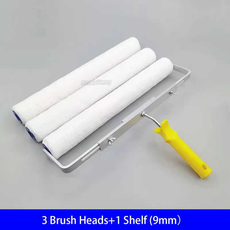 Rouleau à Peinture 18 pouces Brosse Peluche Courte-Moyenne-Longue Outil de Peinture pour Décoration Murale 6MM/9MM Support de Outil de Peinture