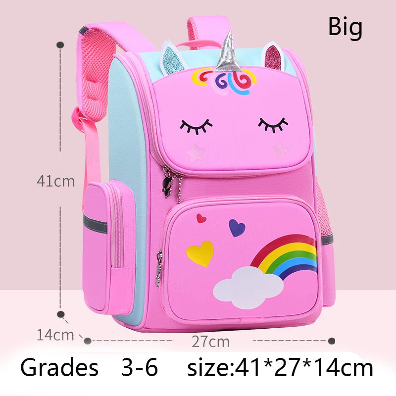 Kinderrucksack für Mädchen Einhorn Kinderrucksack Regenbogenaugen Schultasche Teenager Mädchen Rucksack für Reisen Wasserdicht Mochilas