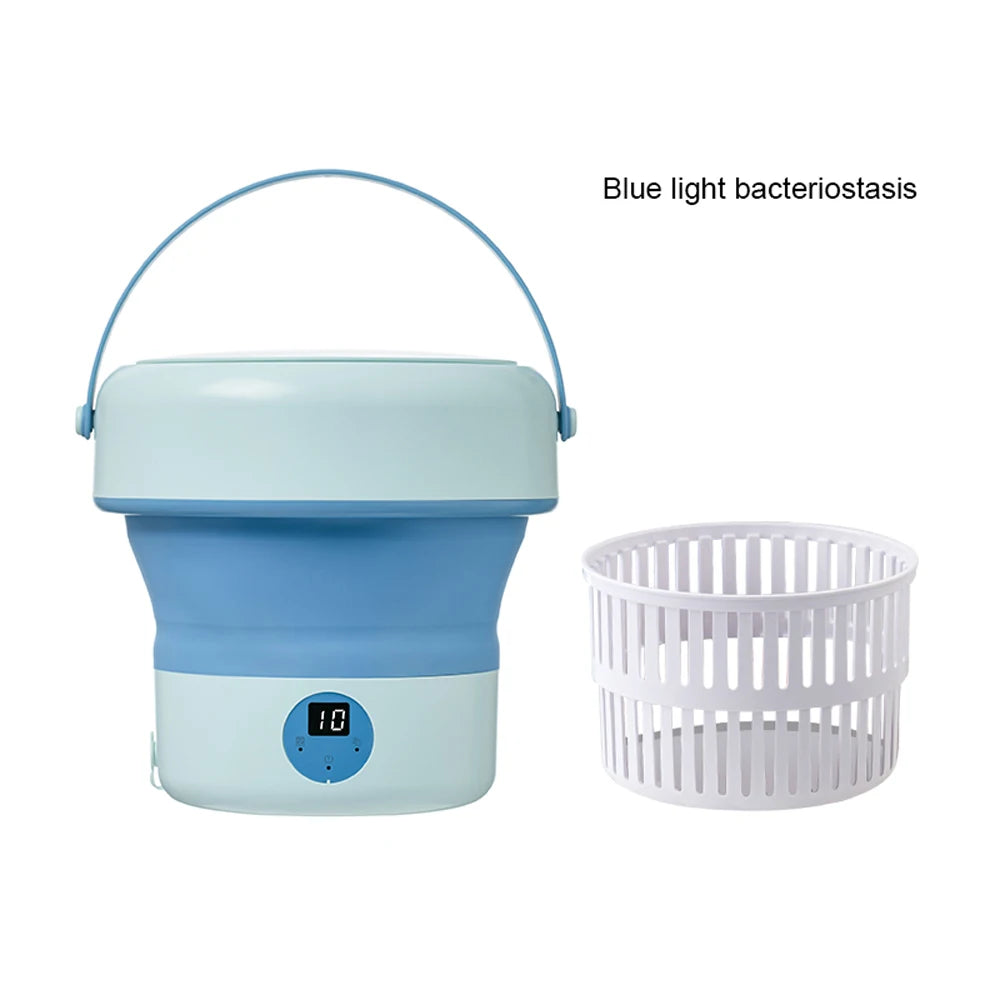6L 11L Faltbare tragbare Waschmaschine mit Schleudertrockner für Kleidung, Reisen, Zuhause, Ultraschall-Unterwäsche, Socken, Mini-Waschmaschine 110V 220V