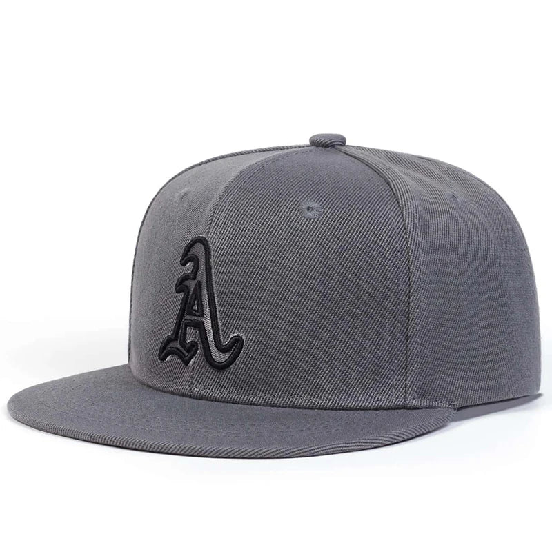 Chapeaux hip-hop brodés de l'alphabet gothique unisexe, casquettes de baseball décontractées réglables, chapeau de soleil