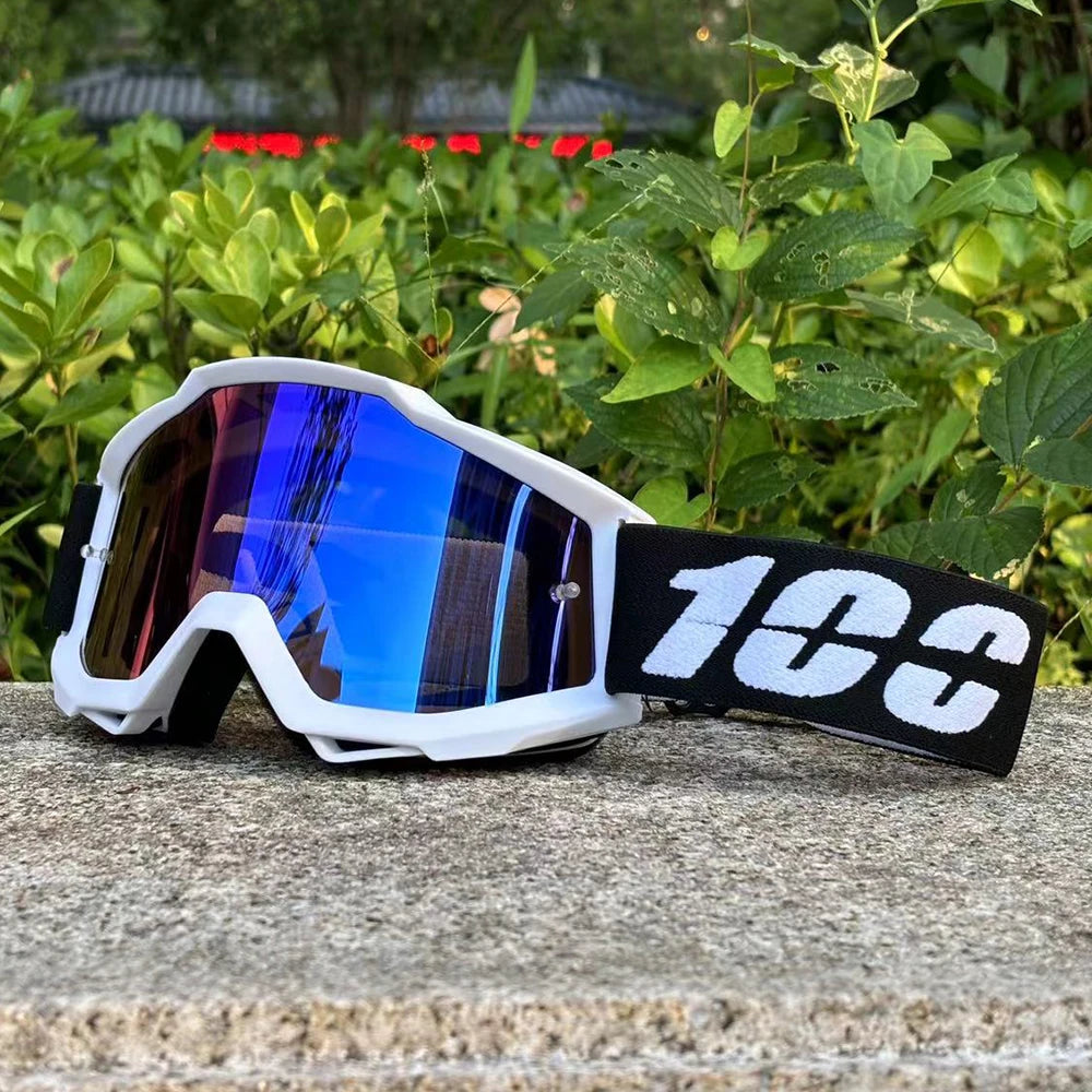 100 Motocross Brille Motorrad Sonnenbrille Herren MTB ATV Maske Winddichter Schutz Skifahren Radfahren Rennen Offroad-Brille