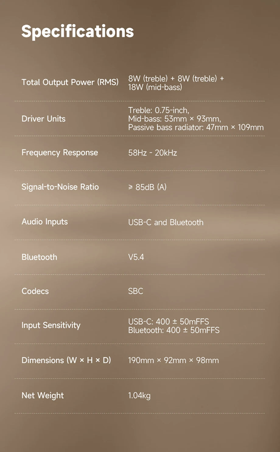 Edifier ES60 Enceinte Bluetooth portable Mini haut-parleur Barre de son sans fil 36W RMS Extérieur Étanchéité IP66 Longue autonomie