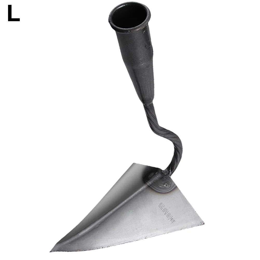 Small Tip Hoe Triangle Plowing Hoe Agricultural Land Turning Loose Soil Hoe Hand Plow/Manual Plough Rake Hoe Garden Tools