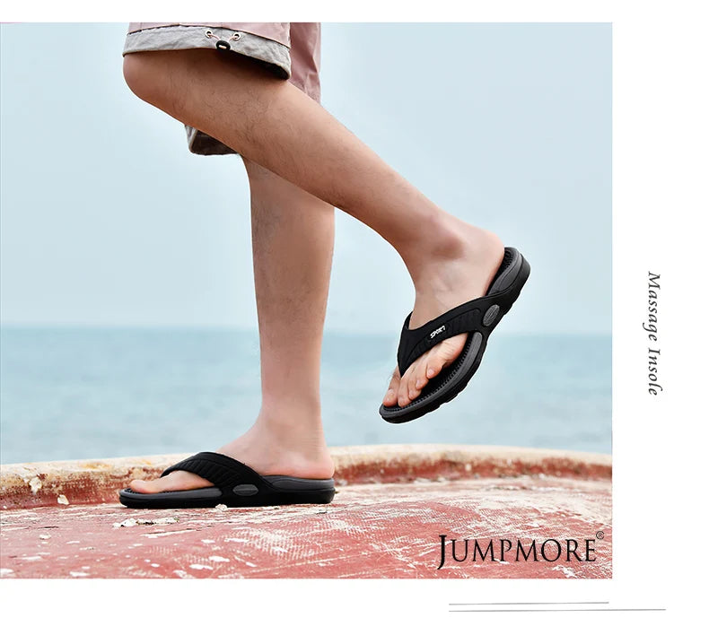 Tongs de Massage Hommes Pantoufles d'Été Sandales de Plage Confortables Hommes Chaussures Décontractées Mode Hommes Tongs Chaussures Tendance 2023
