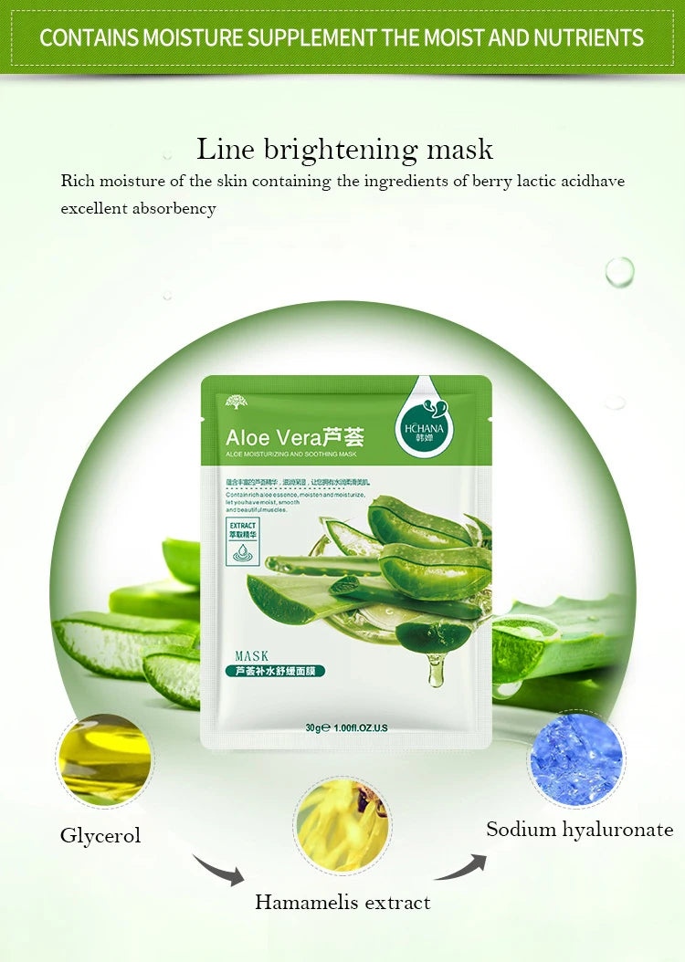 30 Stück Frischfrucht Gesichtsmasken Hautpflege Feuchtigkeitsspendend Straffend Hydrierend Koreanische Gesichtsmaske Gesichtspflegeprodukte