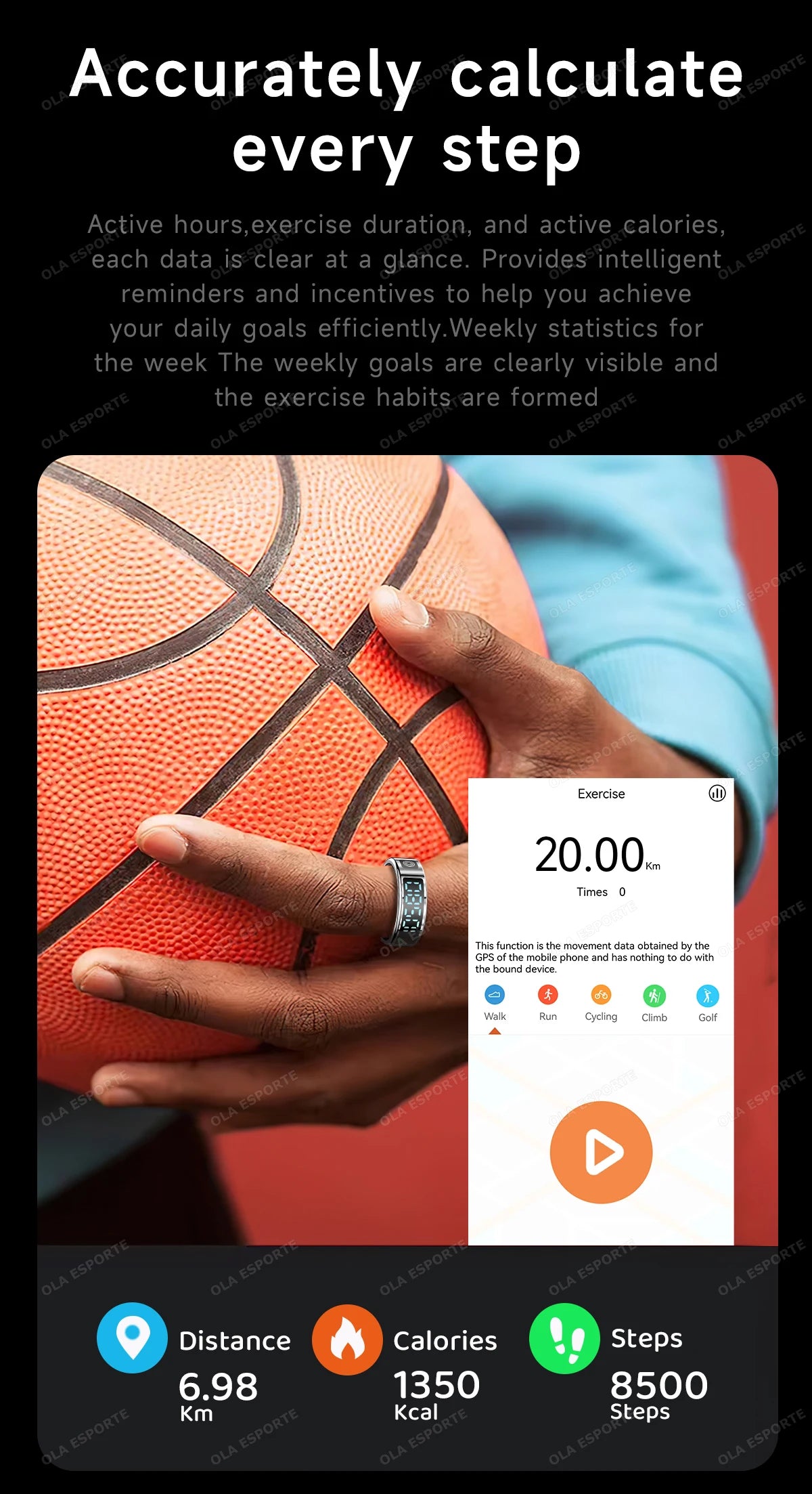 New LED Display Screen Smart Ring 5ATM Waterproof Heart Rate Sleep Multi Function Fitness Sports Rings Pedometer Men's women's