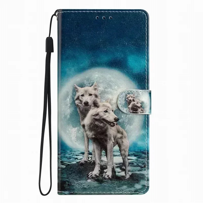 Joli étui à fleurs peintes pour Samsung Galaxy A03 A04S A05 A05S A06 A13 A14 A16 A23 A24 A25 A34 A35 A36 A52S A53 A54 A55 5G Coque