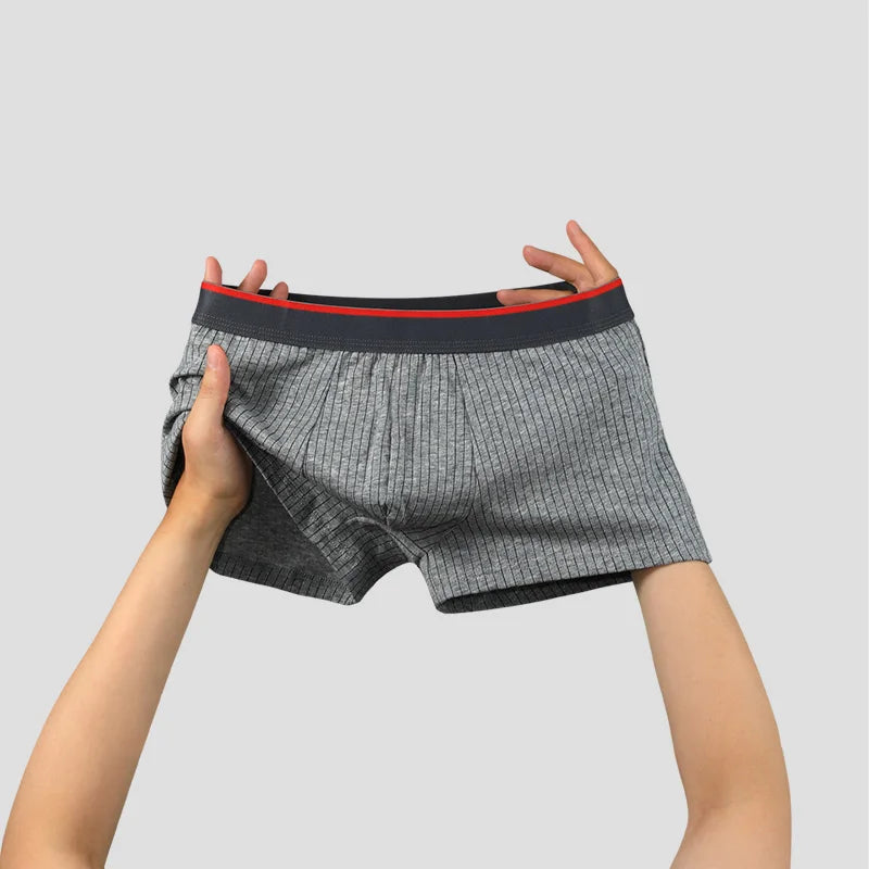 2 boxers homme en pur coton, slips, adolescents grande taille, shorts, sous-vêtements fins d'été