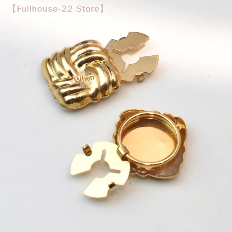 【MAX-22】2PCS Cache-boutons Boutons de Manchette pour Hommes et Femmes Mode Alliage Chemise Manche Collier Clips Accessoires de Décoration