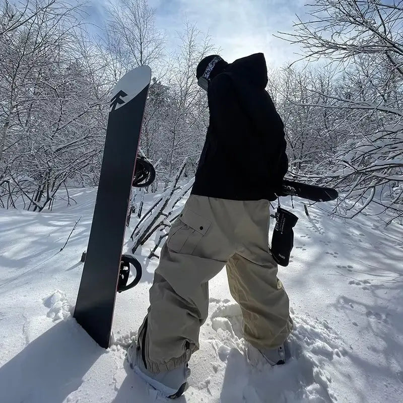 Herren Skihose Baggy Warm Casual Loose Skying Ski Sporthose Winter Outdoor Schnee Snowboardhose Skibekleidung