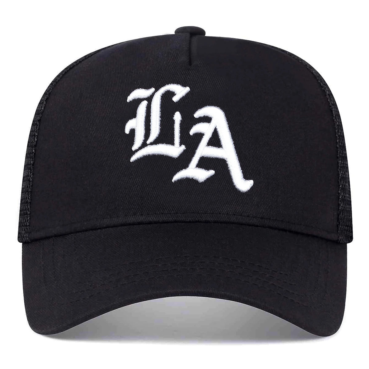 Unisex LA Stickerei Baseball Netzkappen Hip Hop Cap Frühling Sommer Outdoor Verstellbare Freizeithüte Sonnenhut