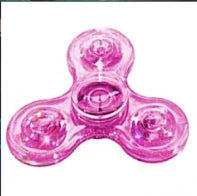LED Light Fidget Spinner Finger Toy Hand Spinner Glow in Dark Stress Reduction and Anxiety Relief for Children