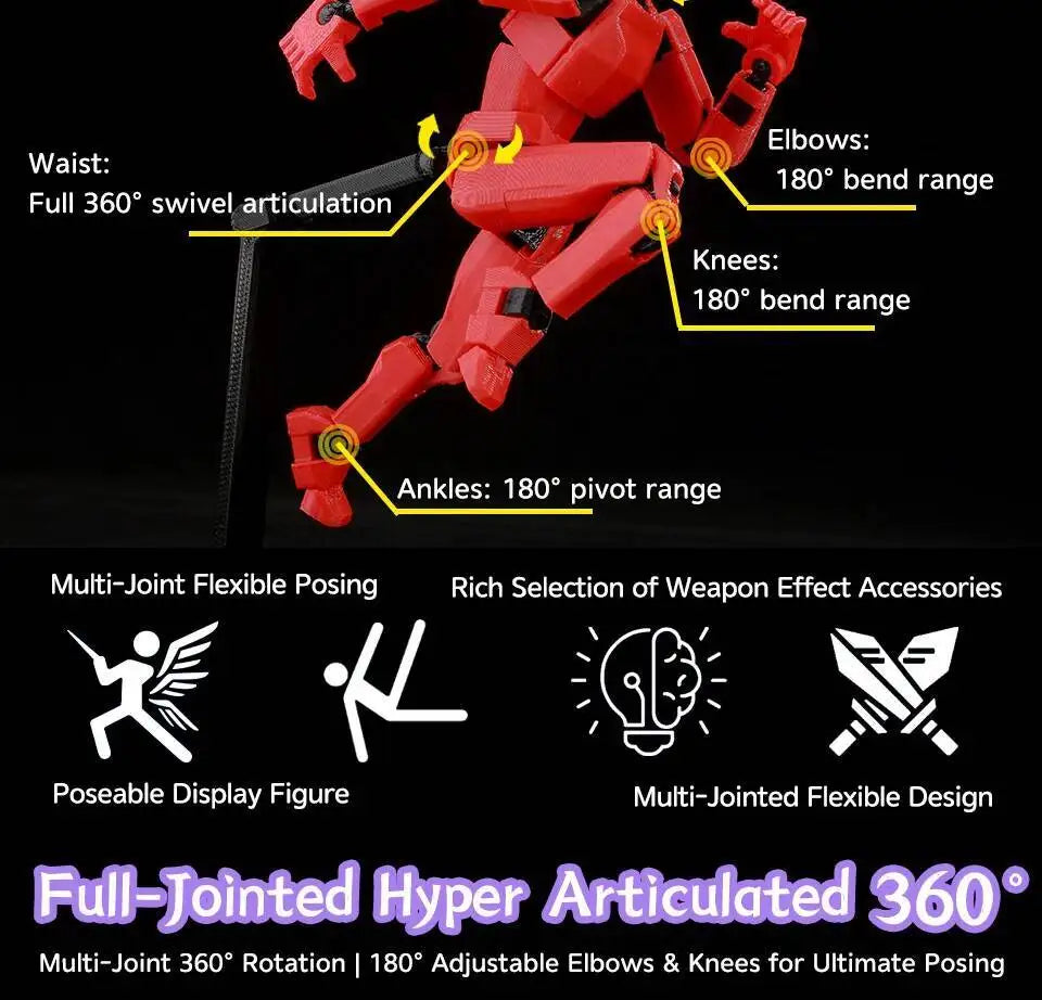 9L3D Lucky 13 Invincible Boy Conquer Omni Action Figure 3D Printed Anime Model Multi-Jointed Poseable Collectible Toy Gift Fan