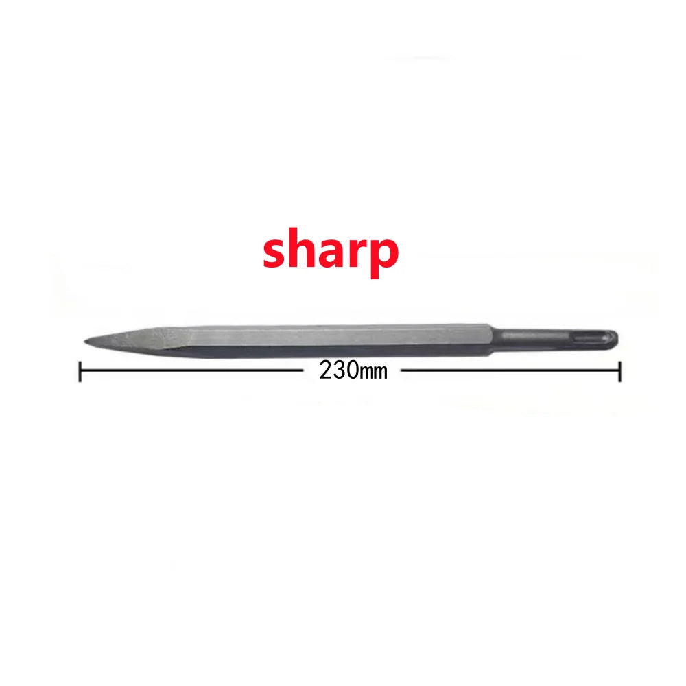 250mm Meißelsatz SDS Plus Schaft Elektrohammerbohrer Punkt Nut Flachmeißel Mauerwerkzeug für Beton Ziegelwand Stein
