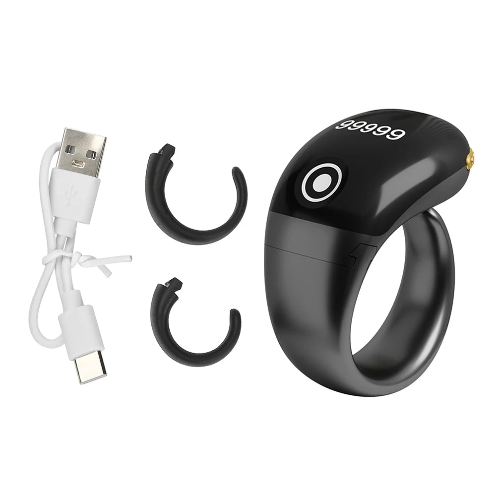 Smart Tasbih Tally Counter 0~99999 Muslims Tasbeeh Zikr Ring Prayer Time Vibration Reminder Type-C Ring Counters OLED Display
