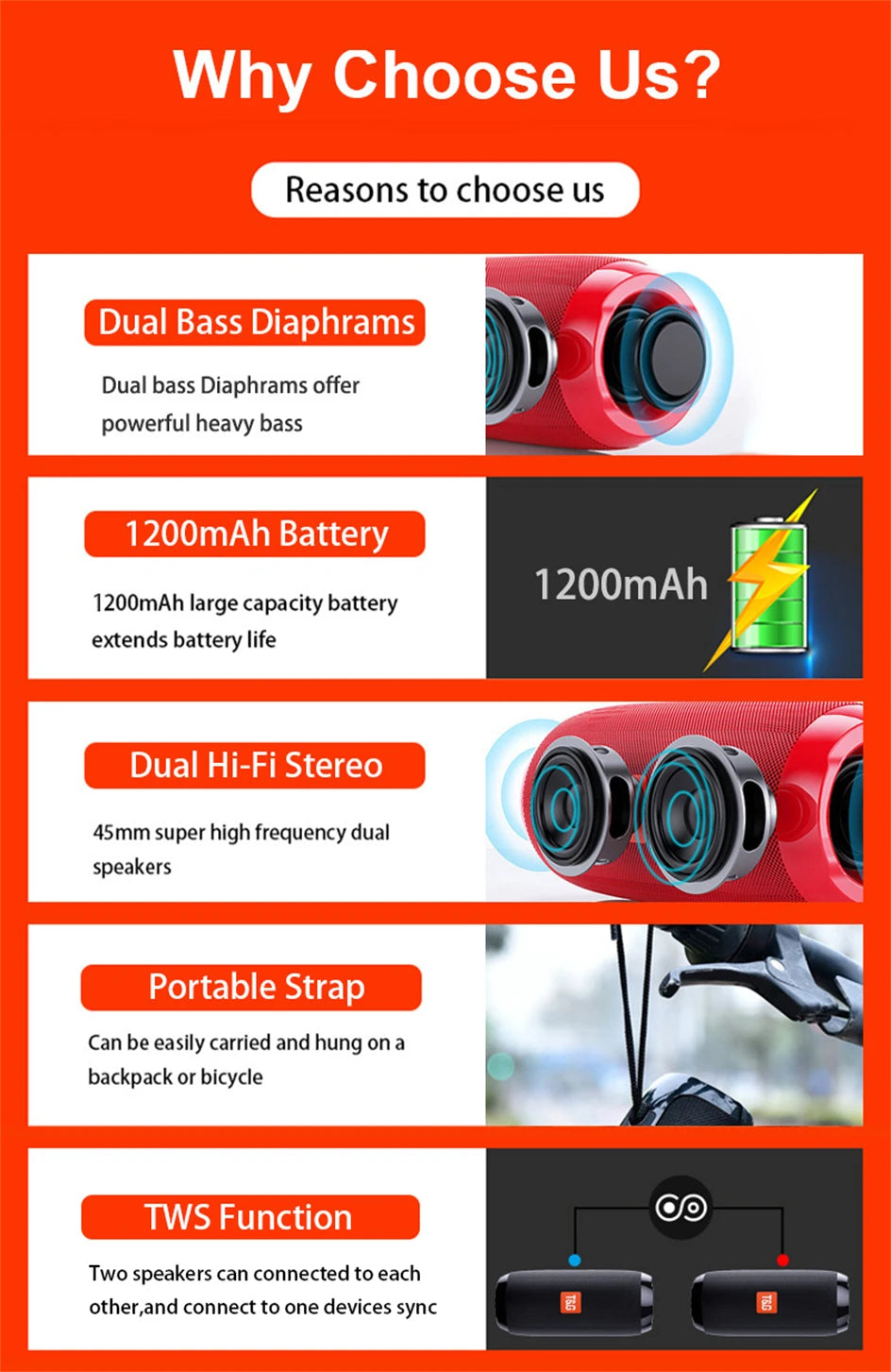 Kabelloser tragbarer Bluetooth Lautsprecher Caixa De Som Blutooth Musik Sound Box Für Radio FM Subwoofer Blootooth Audio Hand Free Baffe