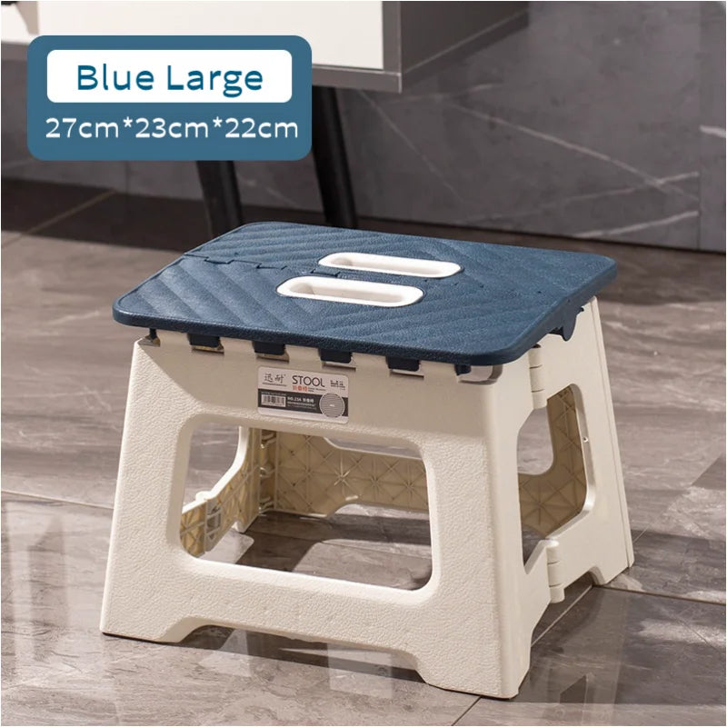 Tabouret pliant portable Chaise en plastique épaissie Chaise de camping portable d'extérieur, chaise pliante de plage, chaise pour enfants en famille
