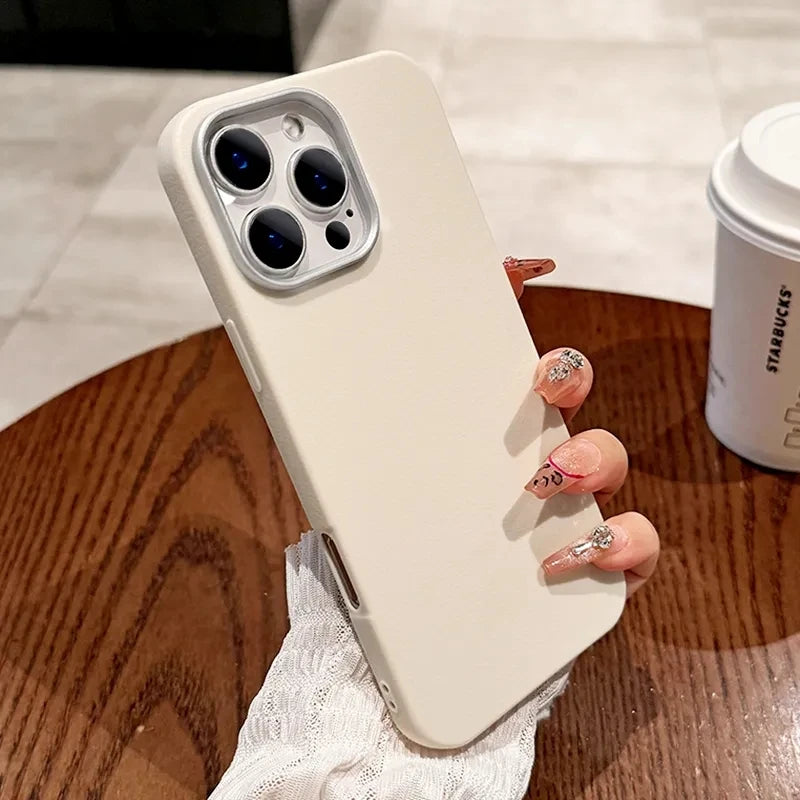 Étui de téléphone de luxe en cuir mat pour Xiaomi Redmi Note 14 13 12 12S 11 11S 10S Pro Plus Redmi 14c 13c 12c 4G 5G Coque antichoc