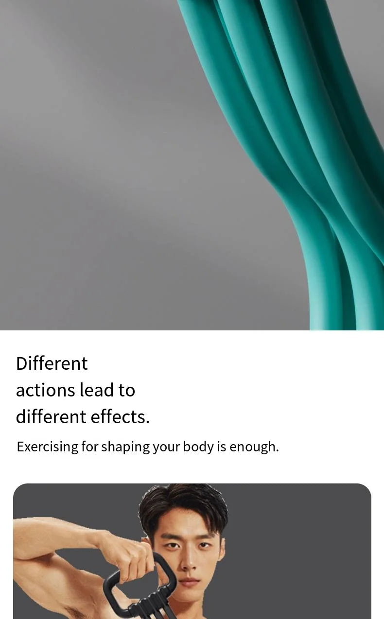 Appareil d'entraînement multifonctionnel pour les épaules, le dos et les muscles pectoraux avec corde élastique de traction à haute élasticité pour les bras