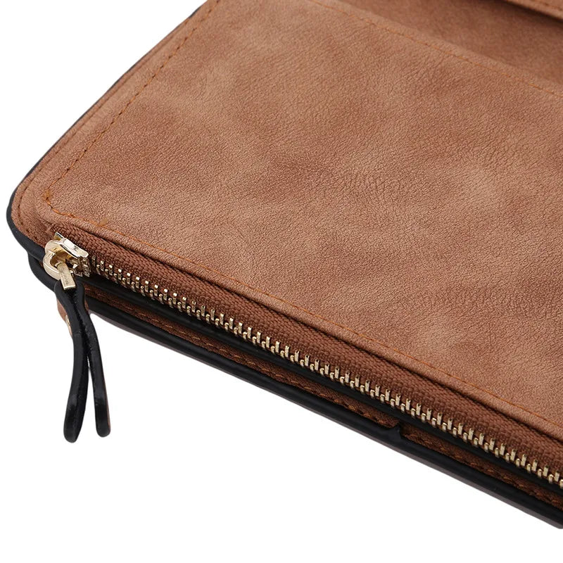 Damen-Leder-Geldbörse, hochwertiges Damen-Clutch, Lady Purses, große Kapazität, Wallets, Carteira Feminina, 5 Auswahlmöglichkeiten