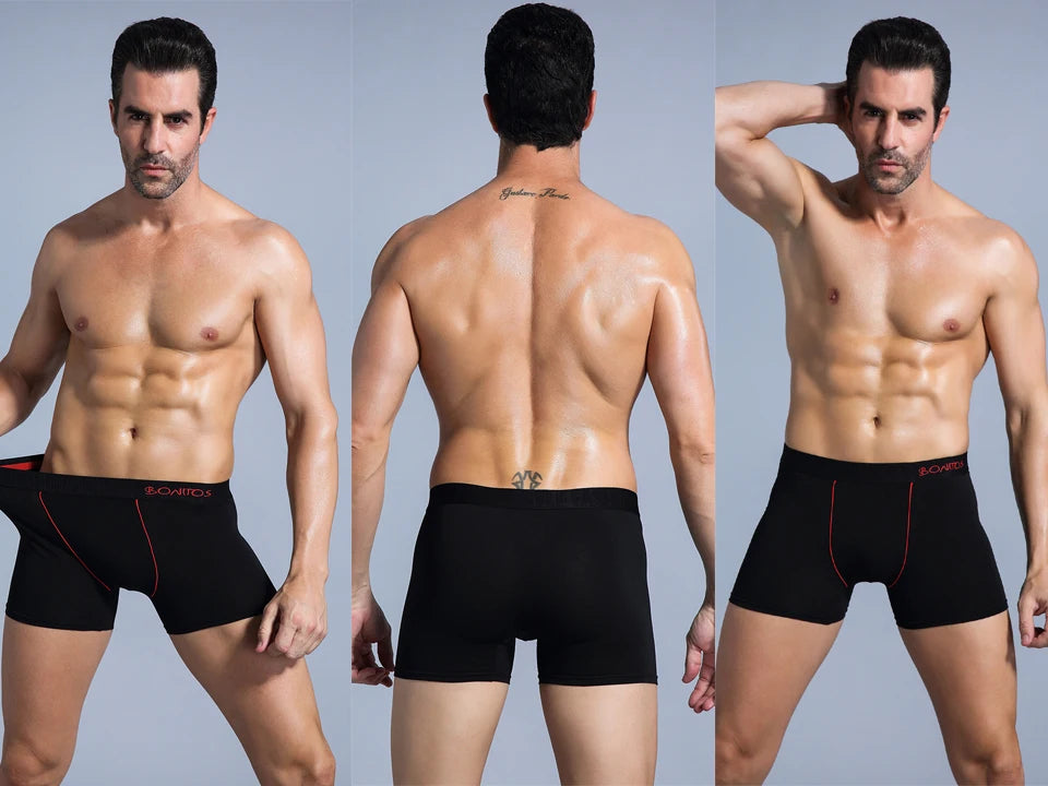 5 Stück Herren Slips Baumwolle Boxer Sexy Herren Boxershorts Unterwäsche Shorts Lose Herren Boxershorts Set Familienunterwäsche Marken