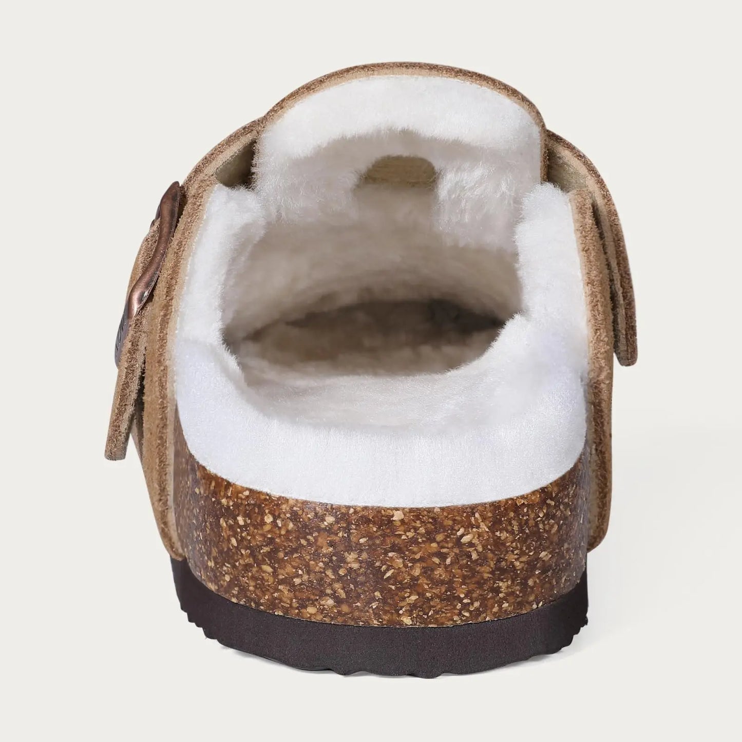 KIDMI Wildleder-Clogs für Damen Herren Pantoletten Korkfußbett Sandalen mit Fußgewölbestütze Modische rutschfeste Outdoor-Strandschuhe Hausschuhe