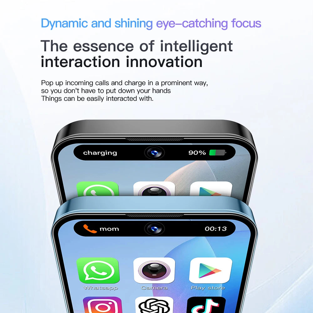 SOYES XS19 Mini Smartphone 3.88 Zoll 2 GB RAM 16 GB ROM Android 10.0 mit Gesichtserkennung Dual SIM Standby 3G-Netzwerk Kleines Telefon
