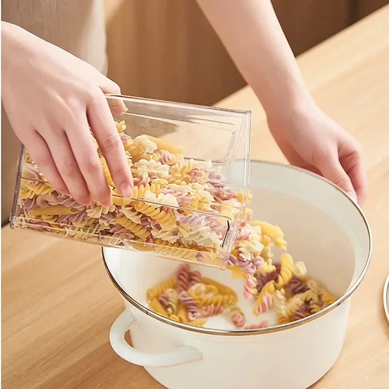 Bocaux scellés de 460 à 1800 ml, organisateur de cuisine pour le stockage des céréales, grand réservoir en plastique, boîte de rangement étanche à l'humidité, bocaux à condiments ménagers